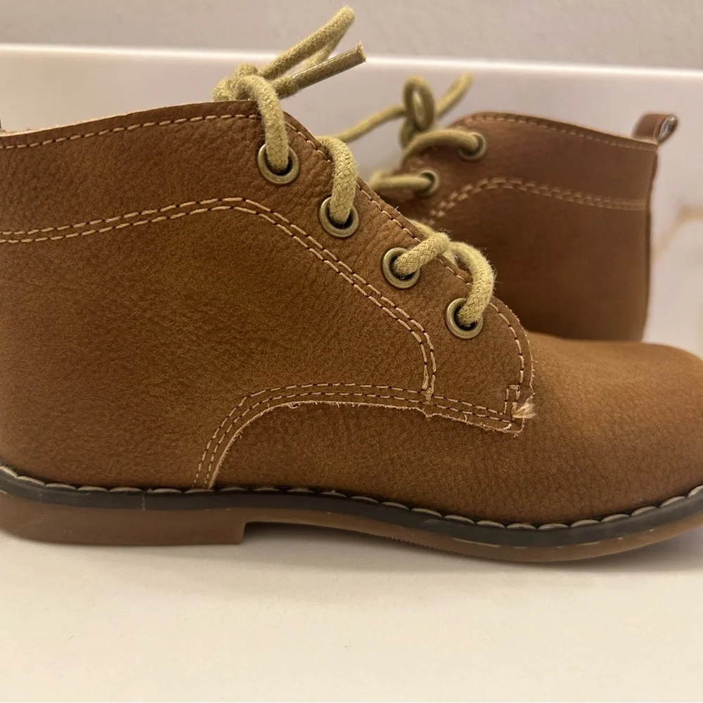 L’Amour toddler boys Brown leather shoes size 9 - Picture 4 of 7